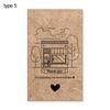 30Pcs Greeting Tags Thank You For Your Order Kraft Paper Card For Small Business DIY Crafts Gift Decoration Card Online Retail