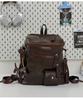 Schoolbag European and American retro silver nail-trimmed backpack couple high street locomotive wind light and versatile class storage backpack