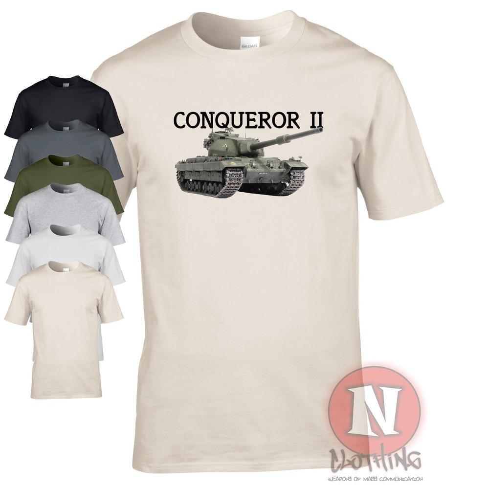 Conqueror Tanque Camiseta Fv 214 Frío Guerra Ejército Británico Mbt 1955-66