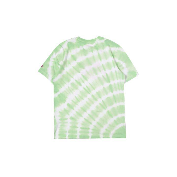 Nike Sportswear Pixel Logo Printed Tie-Dye T-Shirt Men Tops White Light-Grass-Green CU6929-100
