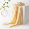 Spring & Summer Lightweight Sunscreen Shawl: Imitation Cotton-Linen, High-End Silk Gauze Scarf, Solid Color for Women