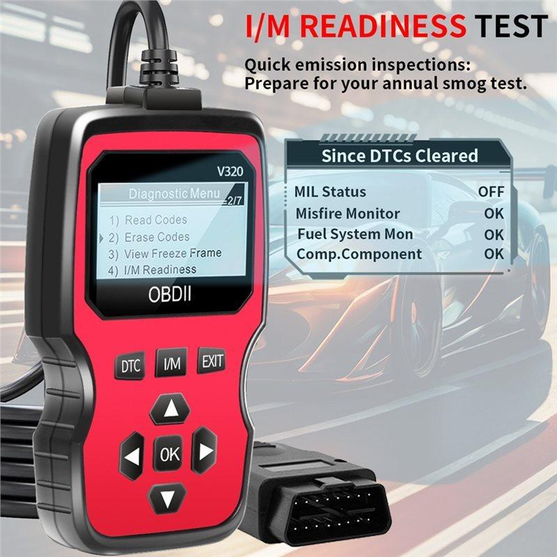 Voltage Tester,And Real-Time Data Stream Function Obd2 Scanner With Engine Fault Code Reader