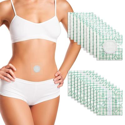 Disposable Castor Oil Patch PU Film Castor Oil Wrap for Belly Button Skin-friendly Self-Adhesive Castor Oil Patches