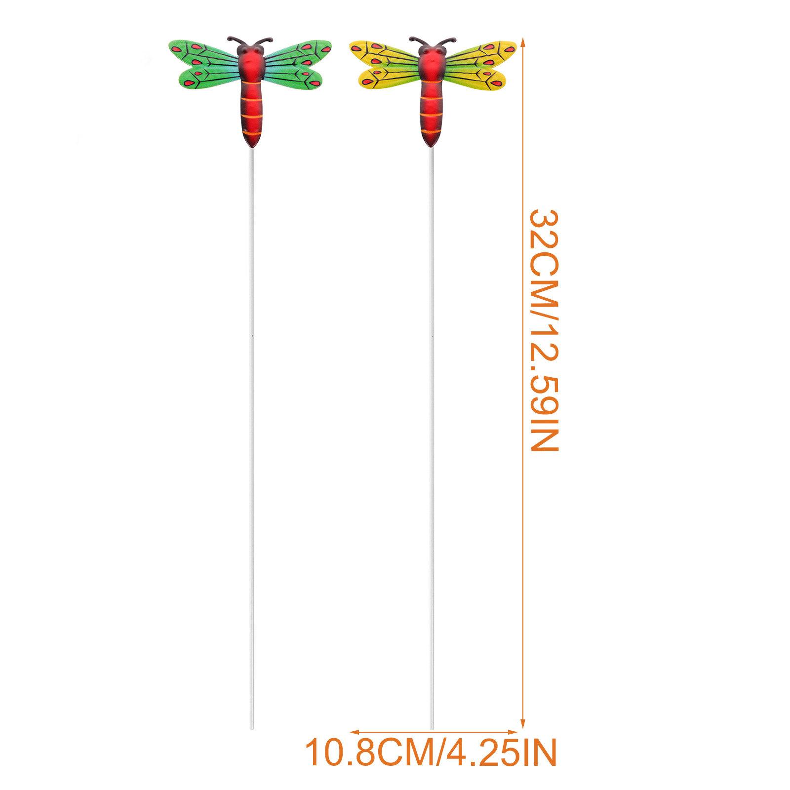 

4Pcs Metal Hummingbird Stakes for Yard Lawn Garden Iron Ornament Decorative Stakes 3D Hummingbird Sculpture Grass Stake Outdoor