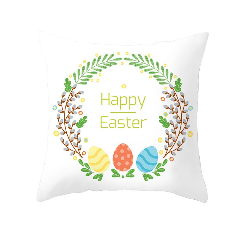 New Easter Bunny Pillow Cover Festive Home Decor Pillow Cover
