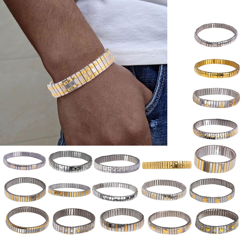 Versatile Elastic Bracelet Accessory Sophisticated Stainless Steel Bracelet Jewelry Unique Elastic Wristband Jewelry