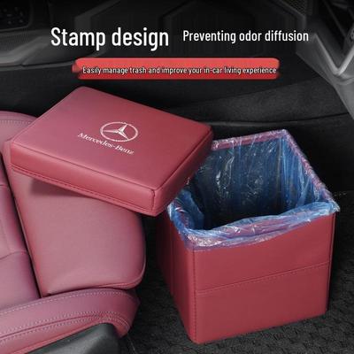 Foldable Multi-functional Car Trash Can & Storage for Mercedes EQS 580/450+ SUV Interior