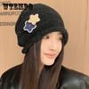 Autumn and Winter New Star Sticker Warm Hat Women's Velvet Windproof Pullover Hat