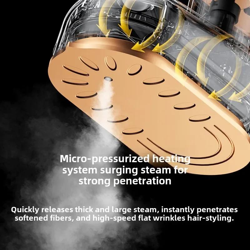 Przenośne żelazko parowe Ręczna maszyna do prasowania Domowe żelazko do ubrań Prasowanie na płasko i w pionie 2 w 1 Mini obrotowe żelazko elektryczne