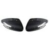 For KIA K3 Forte 2013-2018 Car Rearview Side Mirror Cover Wing Cap Door Housing Shell Trim Sticker ABS Carbon Fiber/ Gloss Black