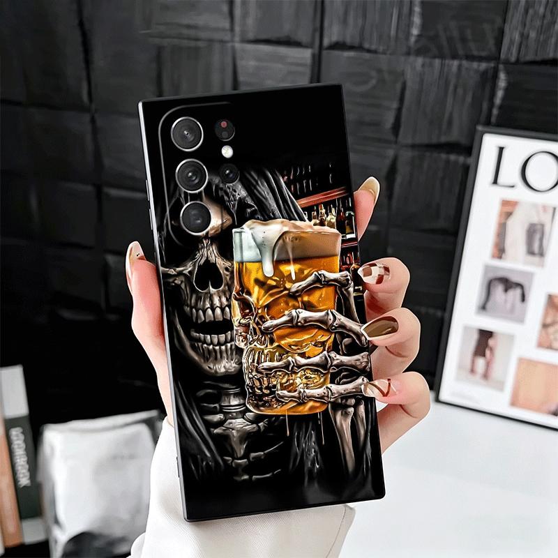 Funny Beer Bubble Summer Soft Phone Case for Samsung Galaxy S26 S25 Edge S24 Ultra S23 Plus S22 S21 FE S20 Black Cover Back Shel