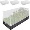 White Insect Proof Mesh Cover with Drawstring Flower Fruit Care Cover  Flower Fruit Care