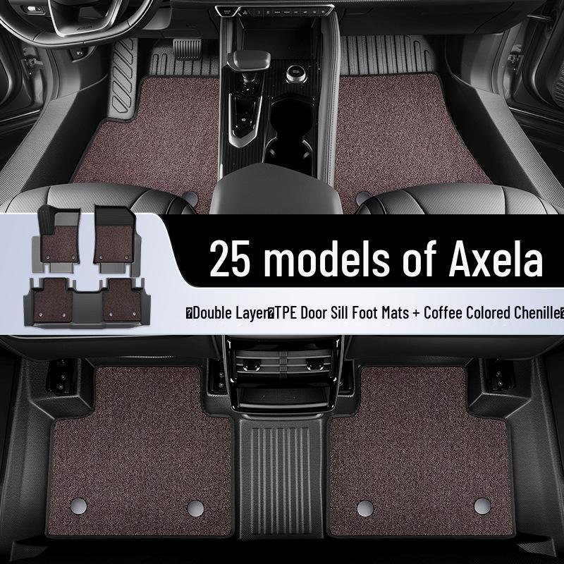Mazda 3 Axela TPE Full Surround Floor Mats - 3-Piece Interior Decoration Set (25)