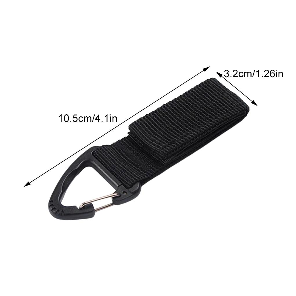 4pack/lot Durable Nylon Gloves For Outdoor Camping With High Strength Buckle Mountaineering Buckle