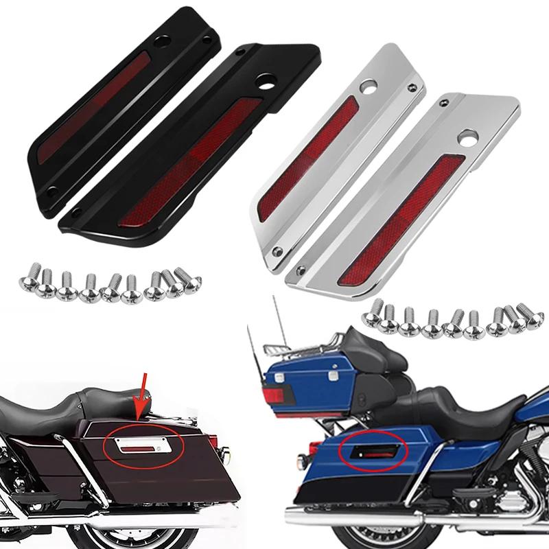 ABS Motorradzubehör Satteltaschenverschlussabdeckung Für Harley Touring Electra Street Glide Road King FLH FLT FLHR FLTR 1993-2013