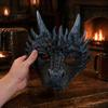 Breathable Cosplay Props for Adults Dragon Masque Adults, Halloween 3D Detailed Comic Exhibition Headgear Full Face Festival, Carnival Masquerade