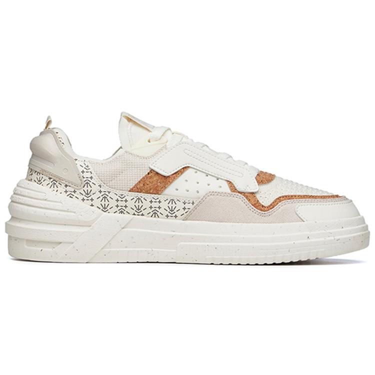 New Anta ADO PRO Low Top Skateboard Shoes Men's White Brown 112228071-6