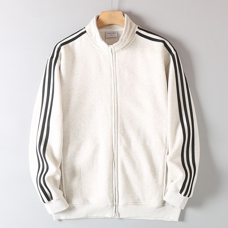 Foreign Trade Cut the Tag off Original Order American Heavy Fleece-lined Men and Women COUPLE'S Stand Collar Hoodie Blazer Jacket Tide