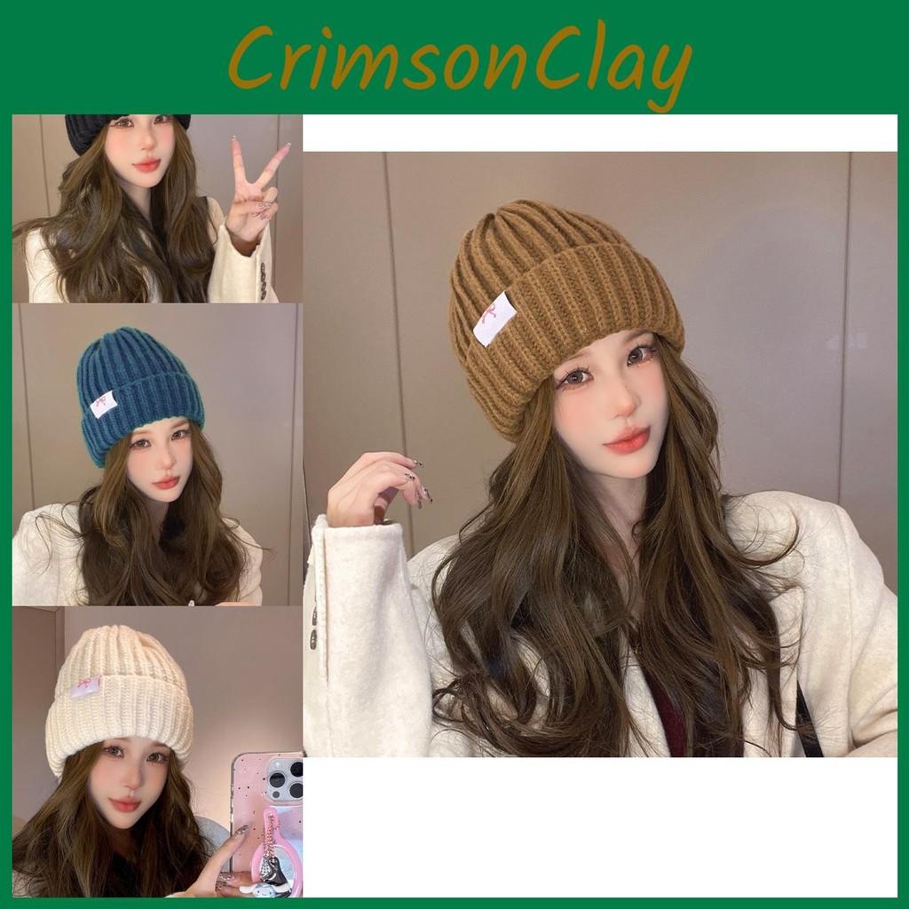 And Comfortable Soft Knitted Acrylic Hat For Women With Cute Bow Perfect For Winter And Fashion Autumn