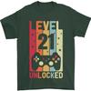 21st Birthday 21 Year Old Level Up Gaming Unisexs TShirt 100 Cotton