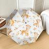1pc Giraffe Leaves Pattern Umbrella Design Automatic Opening and Closing Umbrella, High-quality Travel Umbrella,  c1128033