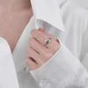 Trendy Silver Ball Ring for Women Minimalist Thick Band Luxury Statement Jewelry Unique Design Fashion Accessory