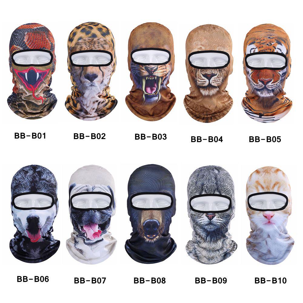 3D Katze Hund Tier Hut Fahrrad Ski Party Kopftuch Winter Warm Volle Gesicht Maske Hut Mode Kopfschmuck