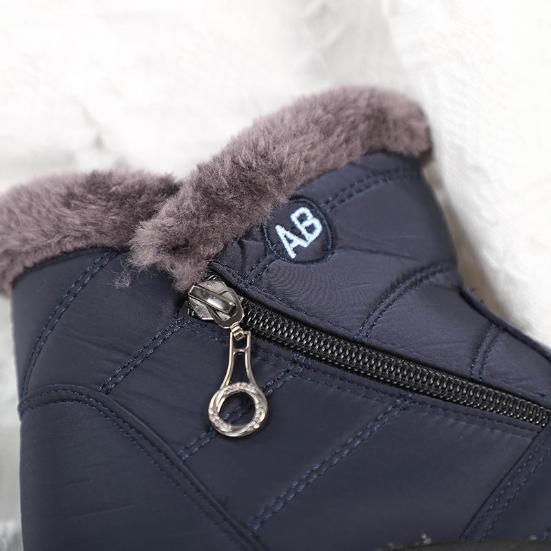 35-43 Plus Size Women Boots Ankle Boots For Women Waterproof Upper Pu Sole Non-Slip Lightweight Keep Warm Winter Snow Boots