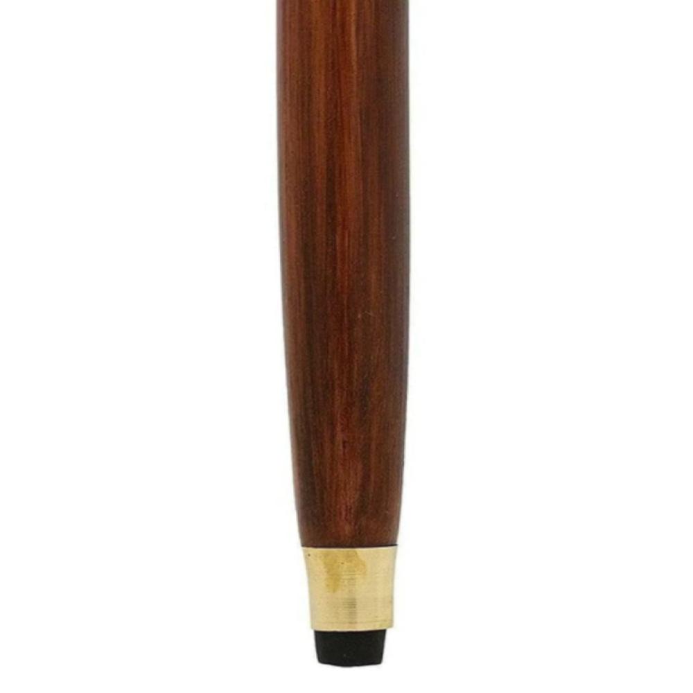 Vintage Brass Telescope Walking Stick – Foldable Wooden Cane with Hidden Spyglass, 93.98 Cm