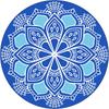 Mandala Pattern Microfiber Beach & Bath Towel - Luxurious Feel & Decorative Floor Mat