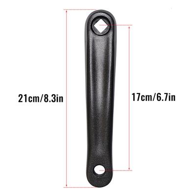 Professional Light & Right 170mm Bike Crank Arm Aluminum Alloy Single Speed Crankset for Bicycle Mountain Road Bikes
