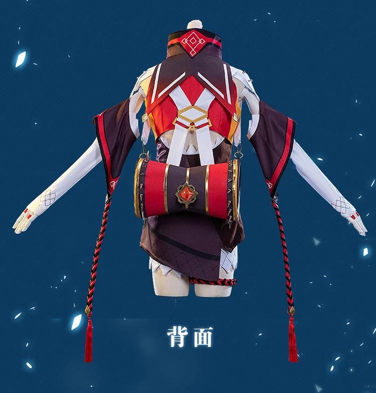   Cosplay XINYAN Cosplay Costume Costume XINYAN Sexy Outfits Brown Gradient Wigs Shoes For Women Halloween Suit