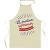 Kitchen Apron - Breton Print - Humorous Pattern - Durable Cotton - Durable Print France