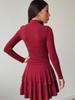 Abito Elegante Aderente Manica Lunga Nuovo Stile Importato Sexy Peplo Gonna Midi per Donna