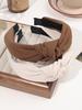 Neutral Color Womens Headbands,2Pcs Knotted Hair Bands No Slip Fashion for Girls Wide Top Knot Hair Hoops