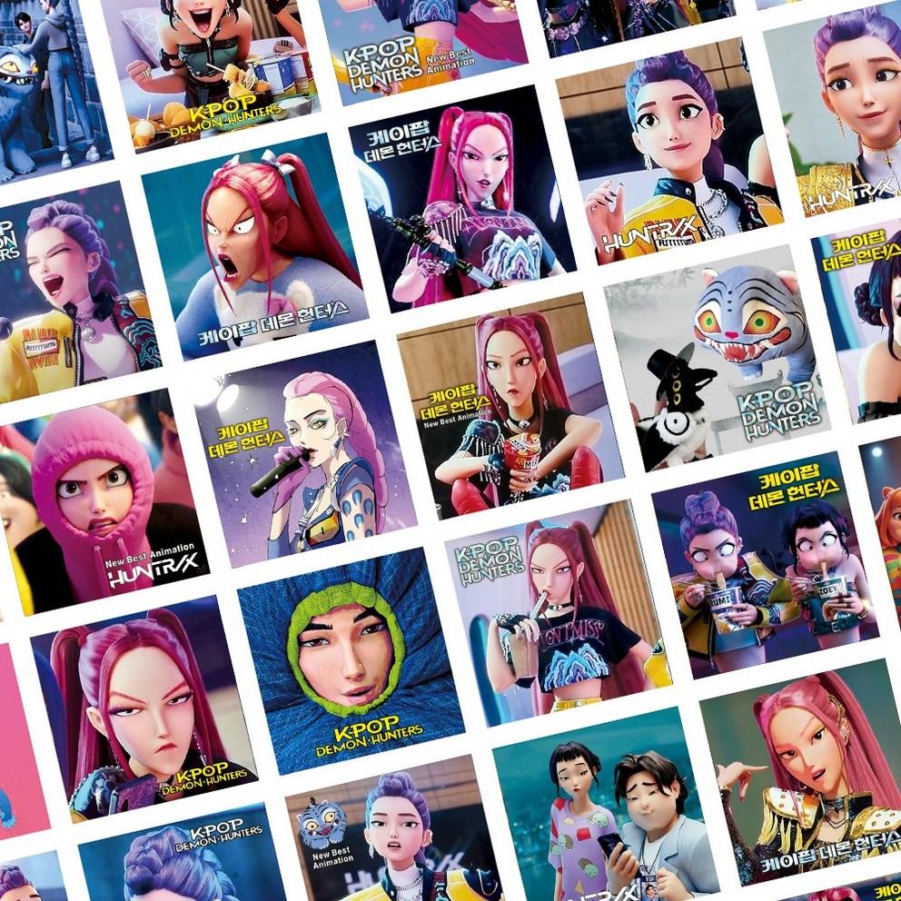 K-pop Demon Hunters 152pcs Domusong Sticker Purikura Photocard Kadehen Photocard
