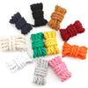 Round Shoelaces Quality Colorful 1CM Thicker Cotton Shoelace Sneakers Rope Laces 100/120/140/160CM Boots Shoe laces Shoes 1Pair