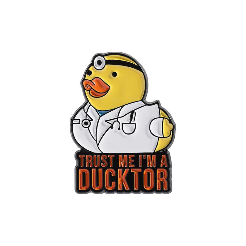 

Trust Me I m a Doctor Enamel Pin Animal Veterinarian Plague Doctor Brooches Lapel Backpack Badge Funny Jewelry Gifts For Friends