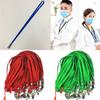 100 Pcs Lanyard with Clip Safety Lanyards Flat Neck Lanyard Neck Straps Black Lanyards for School Activity Classroom