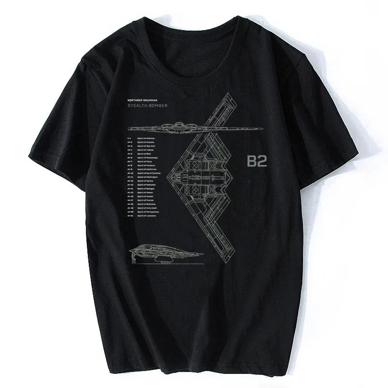 Aviation Themed B2 Stealth Strategic Bomber Tshirt Summer... XXXXL