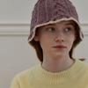 ALLINCOMPLETE Triple Cable Knit Bucket Hat (6 Colors)