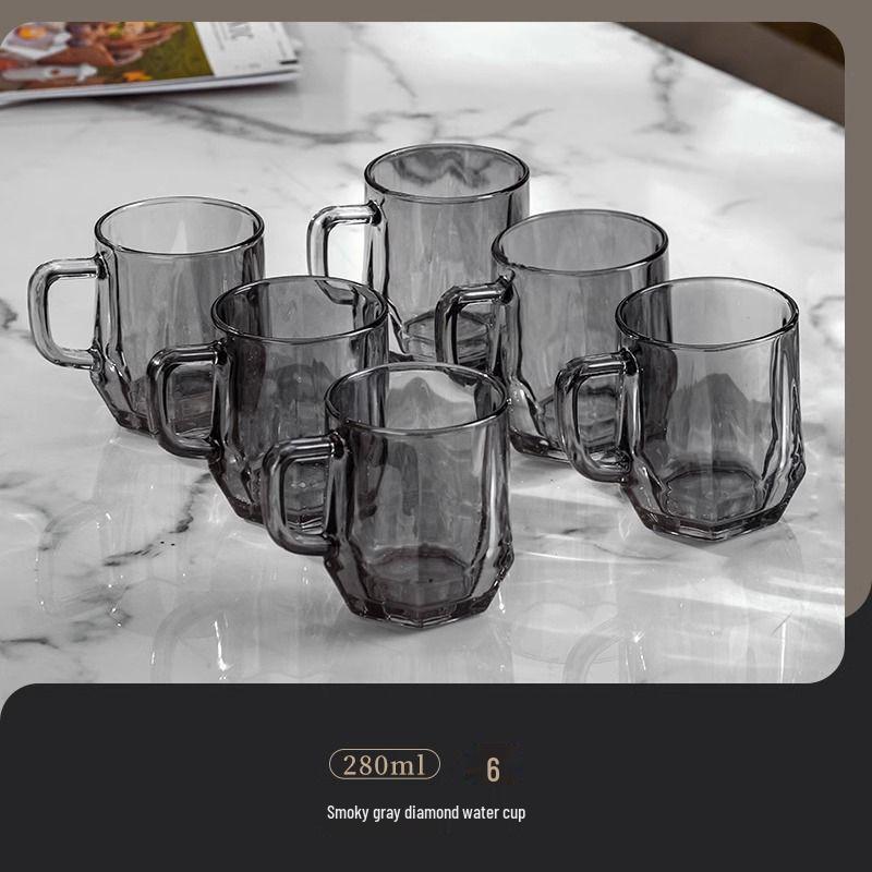 

Nordic Diamond Glass Kettle & Heat-Resistant Cup Set with Holder - High-Grade Living Room Teapot Collection Default