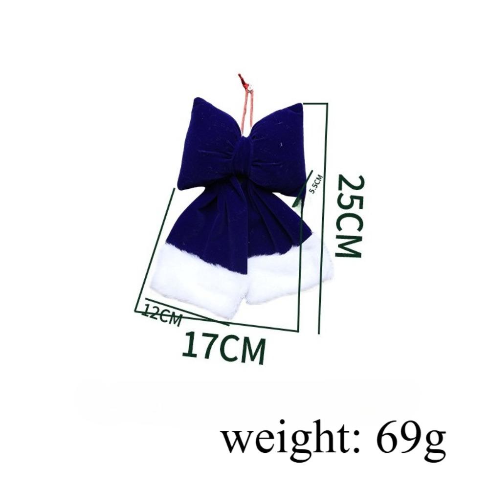 Christmas Plush Bow, Handicrafts, Scene Decoration Props, Christmas Tree Ornaments, Decorations, Christmas Gift, Stocking Stuffers