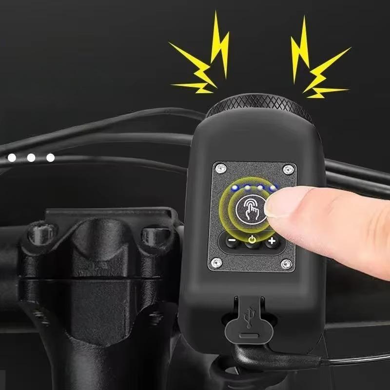 Bicycle Front Light USB Rechargeable Built-in Horn IPX5 Waterproof Multi-function Flashlight for Night Cycling Road MTB Nice