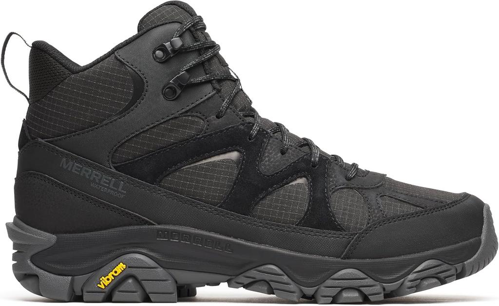 MERRELL Thermo Snow Grip Mid Waterproof Hiking Shoes BLACK 26.5cm (US 8.5 / EU 42.0) Model J007015