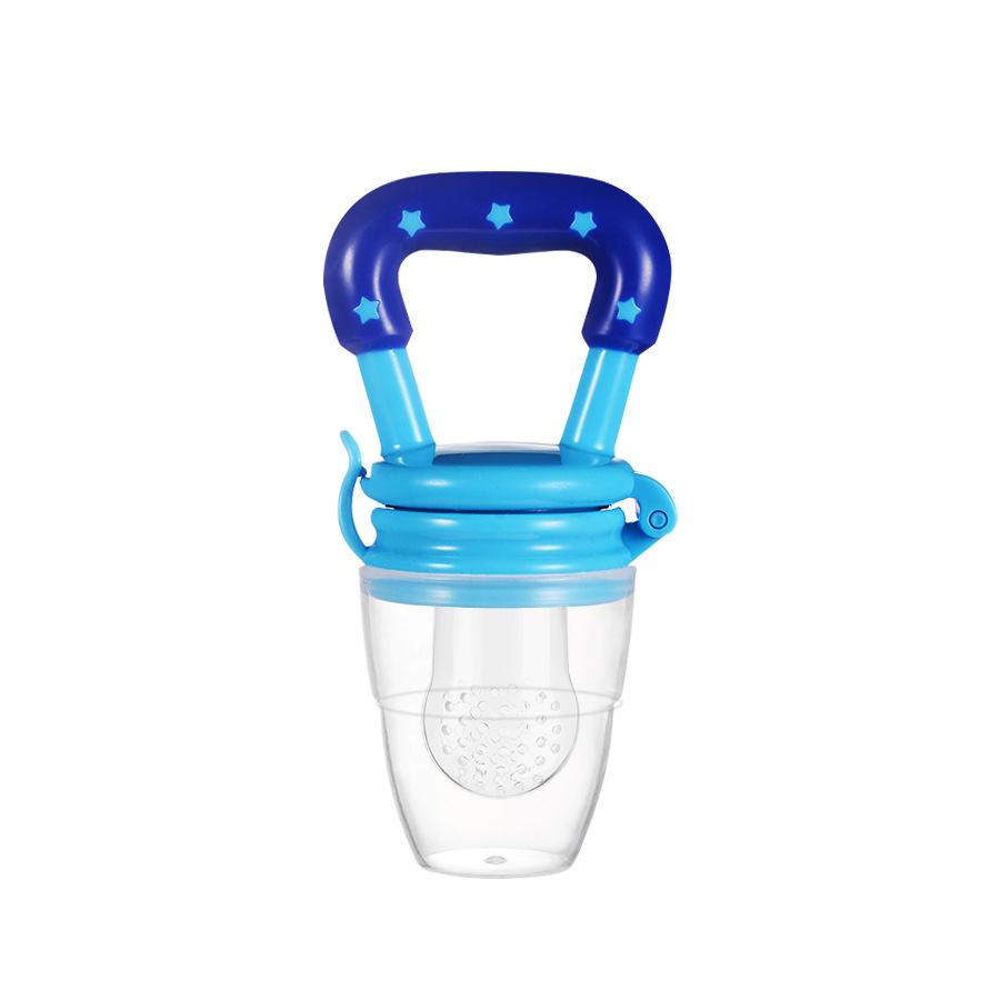 Silicone Baby Teether & Pacifier with Mesh Feeder for Fruits and Vegetables