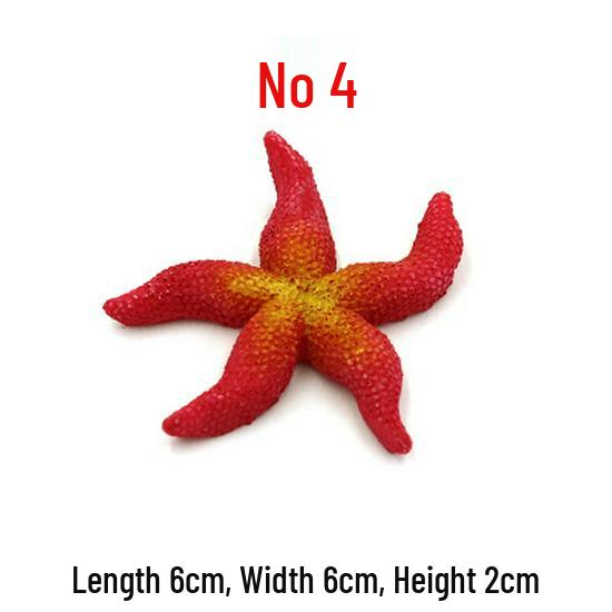 Coral Reef Marine Fish Tank Decoration Set: Starfish and Coral Resin Ornaments