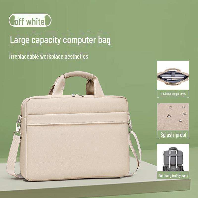 

Ударопрочный портфель с одним плечом для ноутбуков 15,6 - Совместимость с Huawei и Dell 15.6-16.1 inches, velvet main compartment