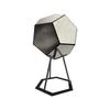 Geometric Dodecahedron Table Lamp with Modern Metal Frame and Multifaceted Panels for Ambient Lighting and Home Decoration