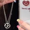 Thorns and Roses Couple Pair Necklace Long Women's Adjustable Versatile Pendant Set Valentine's Day Gift